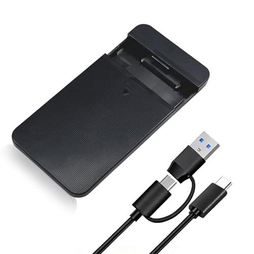 Caja SSD 2.5, caja de disco duro 2.5, 10Gbps Case HDD 2.5 Sata USB 3.0, soporte UASP/TRIM, ninguna herramienta compatible con WD Toshiba Seagate PS4 Xbox