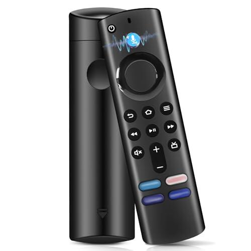 Mando a Distancia de Voz de Repuesto Adecuado para AMZ Smart TV S-Tick (2nd Gen y 3rd Gen, 4K y 4K MAX, S-Tick Lite), Apto para Smart TVs Cube (2nd y 3rd Gen)