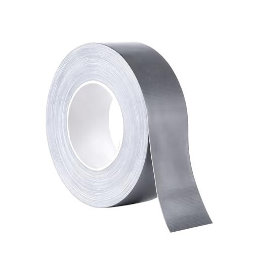 XRYIMYI Cinta de Tela Plateada Panzertape [25MM x 5M], Cinta Adhesiva Plateada, Panzer-band Plateado, Cinta Adhesiva Impermeable, Panz-ertape Impermeable, Panzer-tape Gris