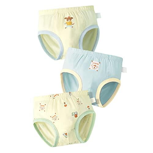 Genérico Calzoncillos Niño 1-8 Años Pack de 3 Estampado Slip Niño Dibujos Deporte Ropa Interior Infantil Bebe Cintura Elástica Transpirable Suave Cómodo (Amarillo, 6-7 años)