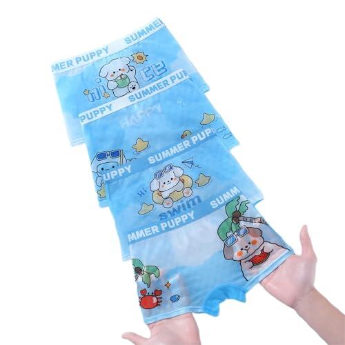 Genérico Calzoncillos Niño 1-13 Años Pack de 4 Dibujos Boxer Niño Estampado Deporte Ropa Interior Infantil Bebe Cintura Elástica Cómodo Transpirable Suave (Cielo azul5, 9-11 años)