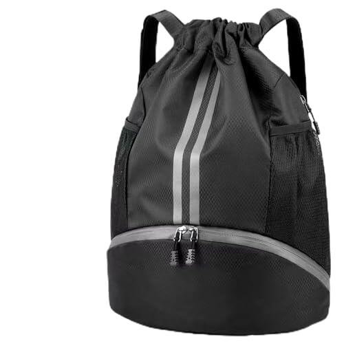 Mochilas De Cuerdas Mochila De Futbol Bolsa De Baloncesto con Compartimento De Zapatos Impermeable De Malla Agua para Deportes Viajes Playa Y Natación