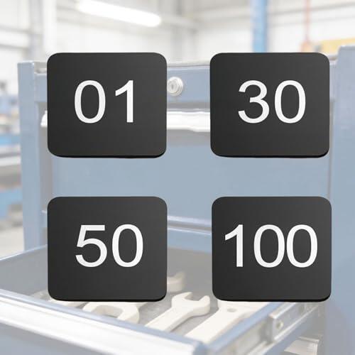 numner Placas Numeradas Para Casilleros Con Respaldo Autoadhesivo 3.5 5 6 8 9 12 CM Longitud, Etiquetas Numéricas Acrílicas 1-30 1-50 1-100(Black-1-30,L 8 CM W 8 CM)