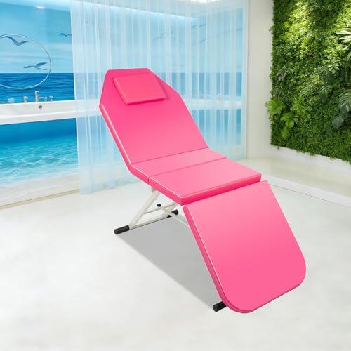 meiliwmlo 180 x 60 x 60 cm, silla de spa portátil, camilla de masaje, plegable, cama de belleza, cama de belleza, capacidad de carga de 250 kg, para salones de belleza, spa y salones de masaje, color