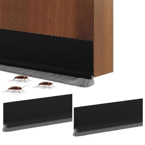 Omnikryp 3 Piezas 100cm Junta de Cepillo para Puerta, Burlete Puerta