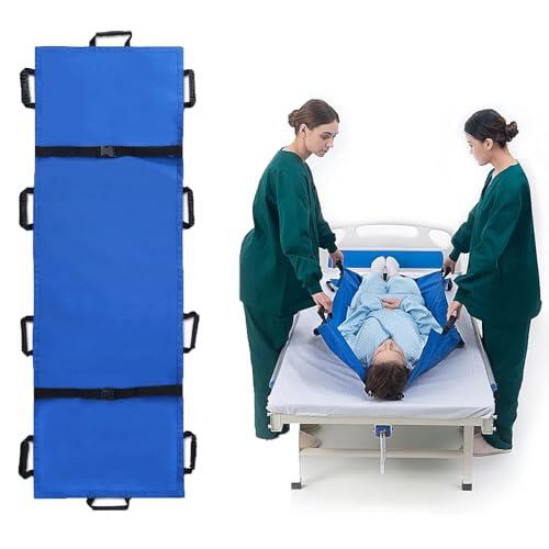 Emergency Stretcher Camilla Médica Plegable, 10 Asas Suaves, Tela Oxford, Camilla De Rescate De Emergencia, Camilla Con Ruedas Para Transporte De Pacientes, Para Clínicas De Rescate