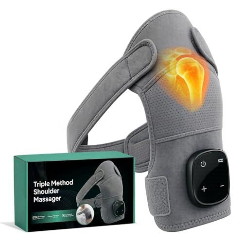 Hewelth Masajeador De Hombro Triple Method, Cojín De Calor Para Hombro