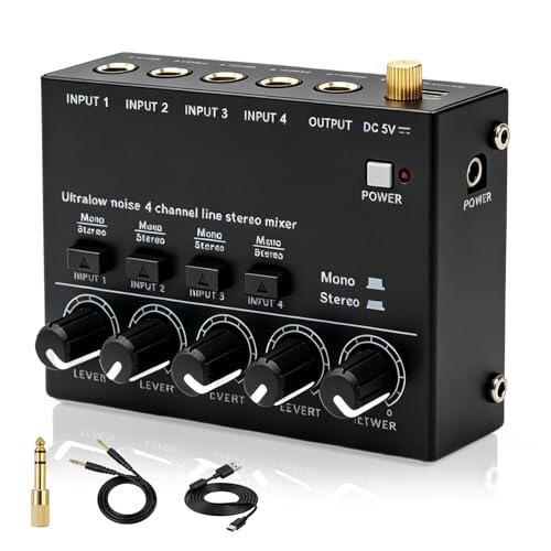 Dominando el Sonido: Análisis Completo del Mezclador de Audio BORDEAG de 4 Canales