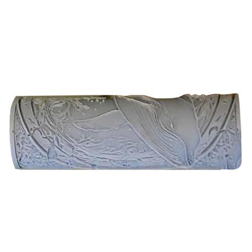 Generico Rodillo para textura para arcilla, rodillo de 10 cm, herramientas para cerámica con motivos de modelado estructurado, materiales para elaboración artesanal de silicona para pájaros, | Strumen