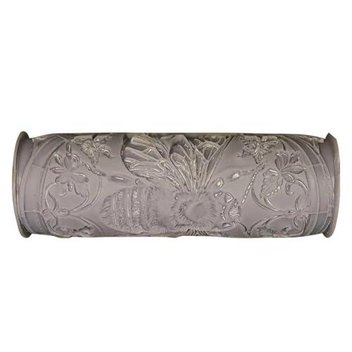 Generico Rodillo de arcilla texturizada – Rodillo con motivo de cerámica de 10 cm, broche para modelar abejas, para trabajar en silicona | Herramienta para textura de cerámica de diseño Erg