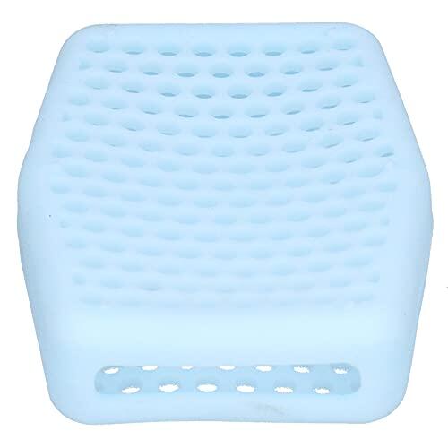 Fdit Funda de Silicona para Bolsa Ahorradora de Guante para Fregar para Baño y Cocina 80% Menos Uso de 250% Más de Espuma Exfoliante Suave y Limpieza Profunda con Diseño Multiusos (azul claro)