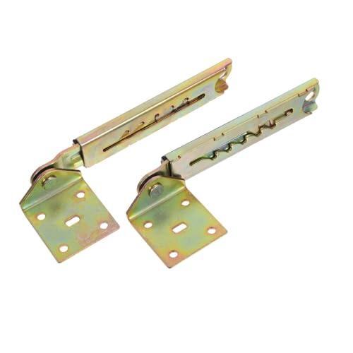 VALICLUD Barra Telescópica de Acero Dorado para Cama de Masaje Ajuste de Altura, Sencilla Adecuado para SPA y Salón de Belleza, Paquete de 2 Piezas