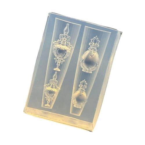 Molde de silicona multiusos para uñas, herramientas artísticas para decoraciones florales y decoración de resina, moldes de silicona