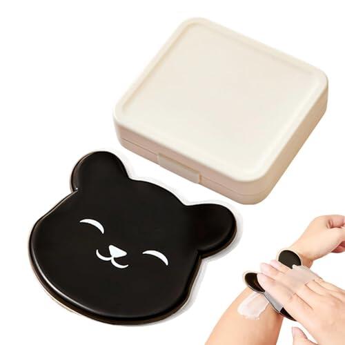 Aplicador Loción | Almohadilla con Forma de Oso | Aplicador de Bronceado de Silicona | para Locion Corporal Solar Hidratante Piernas Pies Mujer