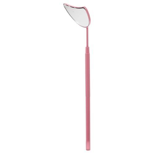GALPADA Espejo de Acero Inoxidable de Media Luna de Extensión de Pestañas Diseño Ergonómico Tacto Cómodo y Resistente al Óxido para Uso Profesional y Personal