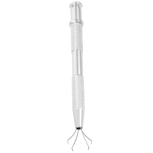 Zerodeko Herramienta para Gemas de Uñas en Acero Inoxidable Plata, Diseño Compacto y Prensado Fácil para Nail Art Profesional y Joyería