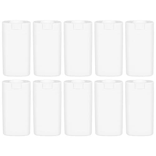 IMIKEYA 10 Envases de Plástico Blanco para Desodorante en Barra, Tubo Antitranspirante a Prueba de Fugas de 15g, Portátiles para Cremas y Ungüentos