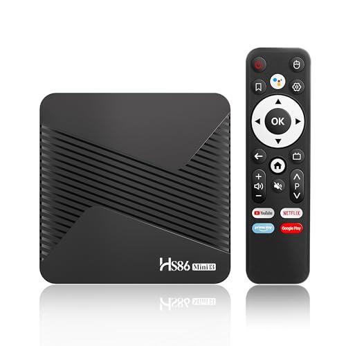 Android 14.0 TV Box, con procesador RK3528A de Cuatro núcleos, 4 GB de RAM y 32 GB de ROM, Compatible con 4K Ultra HD, Wi-Fi 6 de Doble Banda 2,4 GHz/5 GHz y Bluetooth 5.4 Smart TV Box