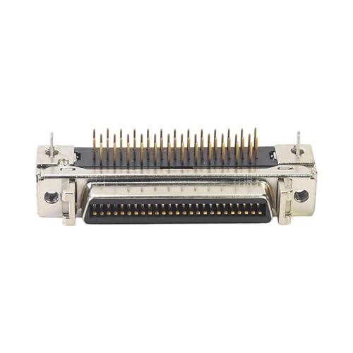 Hrtyvhin Conector hembra SCSI de doble capa, carcasa ignífuga, contactos seguros, 14P / 20P / 26P / 36P / 50P / Conectores, Pin de contacto