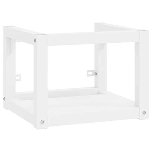 Mokuyary - Marco de lavabo para baño (40 x 38 x 31 cm), color blanco