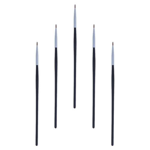 ABOOFAN Pinceles para Sombras de Ojos y Labios Juego de 5 Brochas Compactas Cabezal Pequeño para Maquillaje Diario y Uso Cómodo Varios estilos