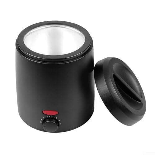 UrbanHui Calentador de cera dispositivo de depilación con temperatura ajustable y gran capacidad para piernas, brazos y uso facial para cera dura y cera suave para el hogar y salón de belleza (1)