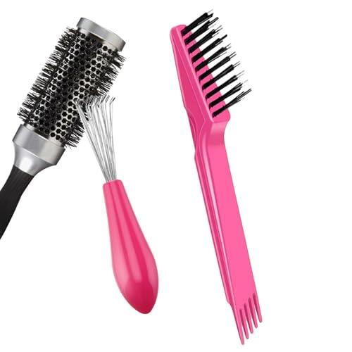 Cepillo limpiador de peines para el cabello, 2 piezas de mini herramienta de limpieza, cepillos para quitar la suciedad, cepillo para el cabello, mantenimiento de peine, uso doméstico, salón, diseño