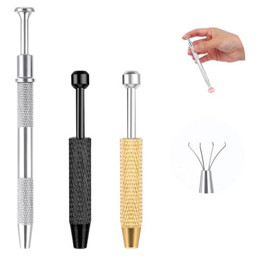 3 unidades de piercing con bola de acero inoxidable, con 4 garras para recoger bolas y componentes electrónicos