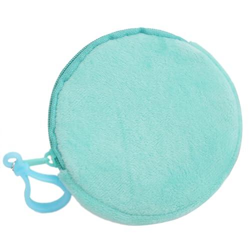 PLCPDM Llavero circular de felpa pequeño para dinero en efectivo, monedero, monedero, accesorios para cambio de dinero en efectivo pequeño