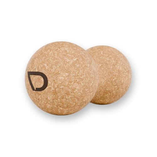 Divergent – Peanut Ball de Corcho Natural | Diseño Ergonómico en Forma Doble | Accesorio Deportivo Entrenamiento, Estiramientos y Exploración Corporal | Bola de Corcho para Pies, Espalda o Caderas