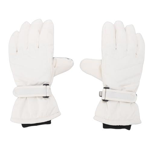 Marhynchus de Nieve con Pantalla Táctil, de esquí Impermeables y Resistentes Al Viento para Invierno, para Hombres y Mujeres, con Forro, Capacidad para Panta (White)