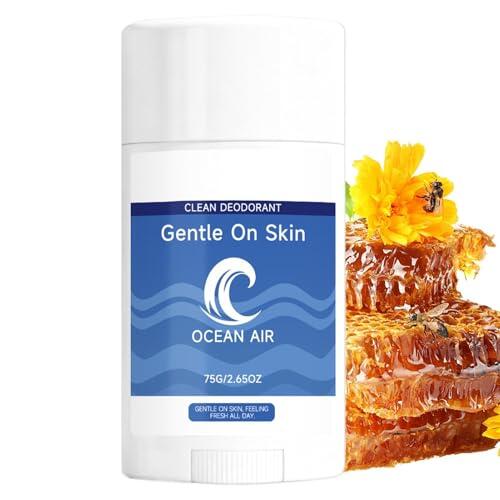 Eliminador de olores corporales masculinos, 75 gramos de barra refrescante natural con una nota aromática | Antitranspirante para todo el cuerpo, adecuado para viajes, cuidado, belleza, verano, baño