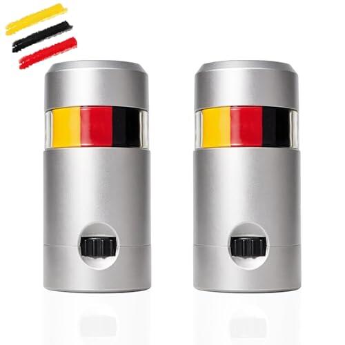 Pintacaras Bandera Alemania 2 Piezas, pintura facial negra roja amarilla para fans de fútbol, maquillaje para niños y adultos en eventos deportivos y fiestas