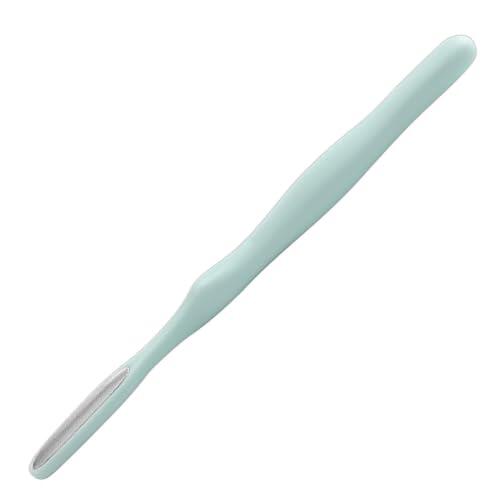 Removedor de callos para pies, limpiador de de mango largo, pómez de acción ergonómica con cabeza de cerdas estrechas, suaviza la piel muerta áspera rápidamente, ideal para suelos de