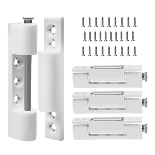 Junhonze 4 Piezas Bisagras Para Puertas Y Ventanas - Bisagra Atornillable Para Ventana - 92mm Bisagra Puerta Aluminio, Bisagras De Montaje En Superficie Para Puertas Y Ventanas Mosquiteras