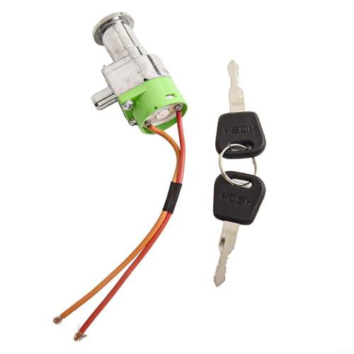 Eawfgtuw Candado de caja de batería eléctrica para motocicleta, candado de seguridad de metal para almacenamiento de energía, color negro y plateado con 2 llaves