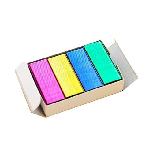 Mini Grapas de Colores para Grapadora DIY Shop – Grapas estándar para libros de 24/6 mm para oficina, escuela y hogar – 800 unidades de colores
