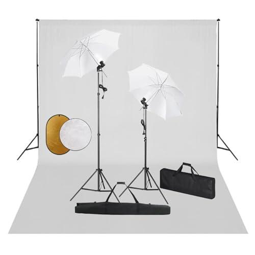 Gecheer Estudio Fotográfico Portátil con Iluminación de 5500K y Fondo Telescópico - Kit Completo para Fotografía y Video Modelo LYKZJ-3067075ES