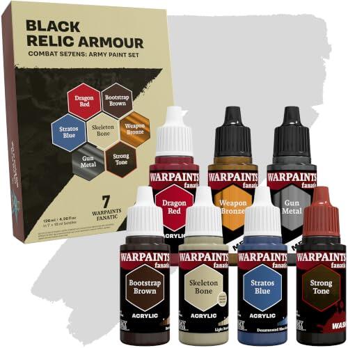 The Army Painter, Combat Se7ens: Black Relic Armour, 7 x 18 ml