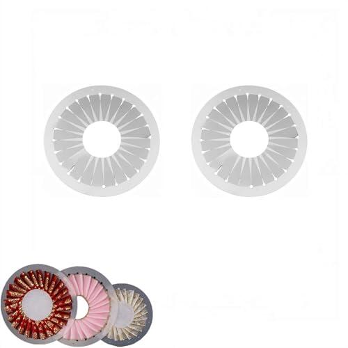 2 adornos de botón para hacer rosetas, herramienta hecha a mano para hacer flores, plantilla de plástico transparente para rosetas de tela, lazos, manualidades