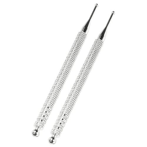 HEMOTON Pluma Auricular de Reflexología Facial en Acero Inoxidable, 2 Piezas para Terapia de Puntos Dolorosos, Diseño Portátil para Uso en Cualquier Momento
