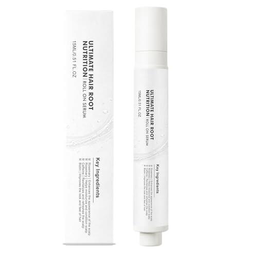 Strengthen Hair Solution - Roll-On Anti Breakage Frizz-Control | Volumizing Strengthening Hair Liquid with Scalp Massage, Head Top with Sensitive Skin Women for Adults