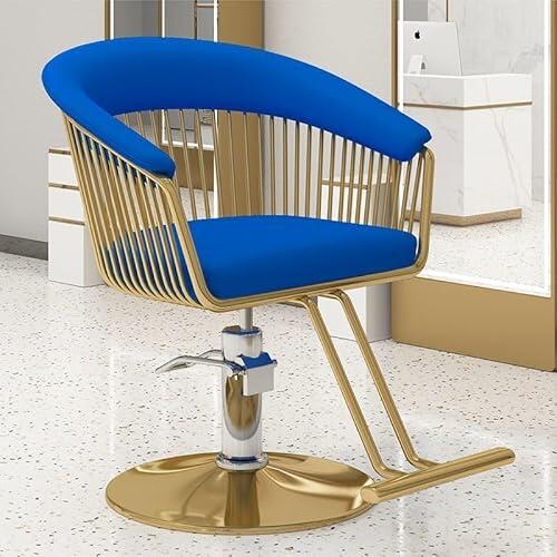 Silla de peluquería hidráulica profesional con base giratoria de 360°, altura ajustable, para salón y barbería, diseño de mesa