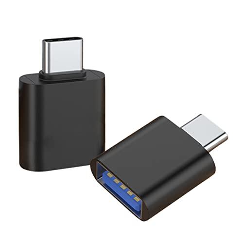 Genérico Paquete de 2 Adaptador USB 3.0 Hembra a USB-C Macho Conector, Compatible con Teléfonos y Tabletas y Otros Dispositivos USB C