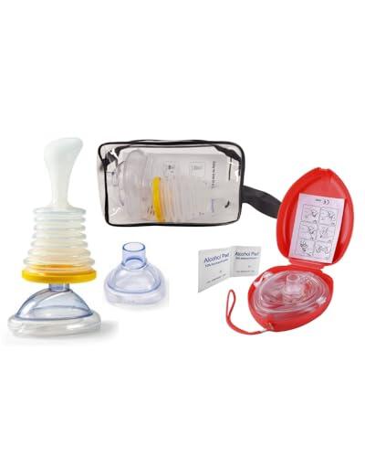 Kit de Viaje, Equipo de Primeros Auxilios, Antiatragantamiento para Adultos y Niños. Dispositivo de maniobra Heimlich, Aparato Atragantamiento.