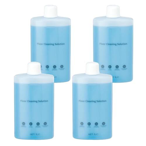 1L concentrado de limpieza multi-superficie compatible con Roborock Saros 10R/Saros Z70/Qrevo/S7/S8/Q5 Pro/Flexi para aspiradoras y mopas robot, sin espuma ni rayas, secado rápido(4PCS)