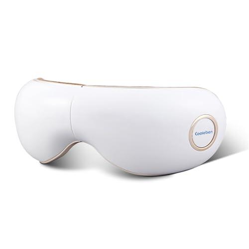 Masajeador ocular con función de calor: masaje ocular ultrasilencioso para ojos secos y fatiga ocular, plegable y ligero; antifaz relajante para dormir mejor y aliviar el estrés