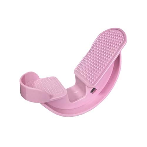 kesurpae Camilla de pantorrillas con Plataforma basculante y Ruedas Antideslizantes para Ejercicios y estiramientos Seguros de piernas, fácil de Limpiar. Diseñada para, Rosa, 27x13cm
