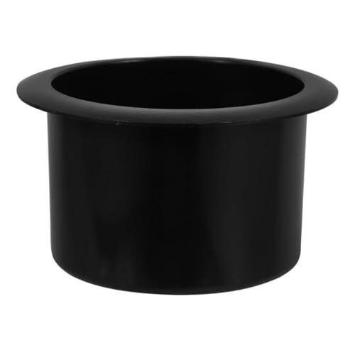Veemoon Portavasos Diseño Elegante y Resistente para Sofá Negro de Abs Insertable para Mesas de Té y Soporte Seguro para Tazas de 79mm