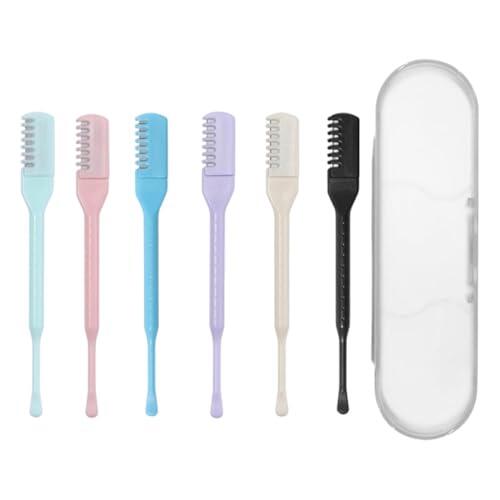 gafdu Cortador De Nasal Para Mujer | 6 piezas limpiador de oídos portátil unisex | Cortapelos Nasales Con Limpiador De Oídos | para hogar oficina viajes negocios adultos adolescentes mayores
